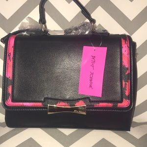 Black Betsy Johnson satchel NWT